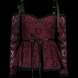 Alexis Burgundy Krysten Top M